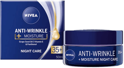 קרם לילה | אנטי אייגינג | לכל סוגי העור | מכיל 50 מל | Daily Moisturizing Anti-Wrinkle | ניוואה | NIVEA