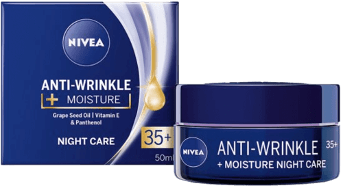 קרם לילה | אנטי אייגינג | לכל סוגי העור | מכיל 50 מל | Daily Moisturizing Anti-Wrinkle | ניוואה | NIVEA