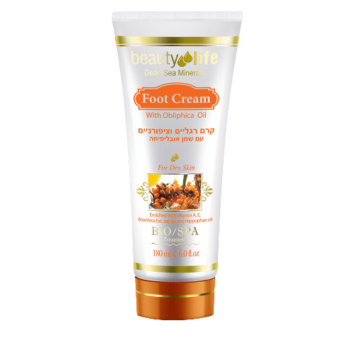 ארומה | קרם רגליים | עם שמן אובליפיחה | 180מל | עדין להגנה מושלמת | מכיל תערובת של שמנים ארומטיים ומינרלים מים המלח | מוסיף לחות ומגן מפני יובש ארומה דד סי | Aroma Dead Sea