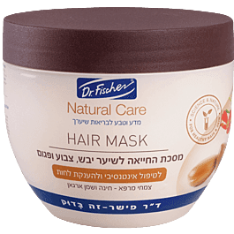 נטורל קר | מסכת החייאה לשיער יבש צבוע ופגום | דר פישר דר פישר | Dr Fischer
