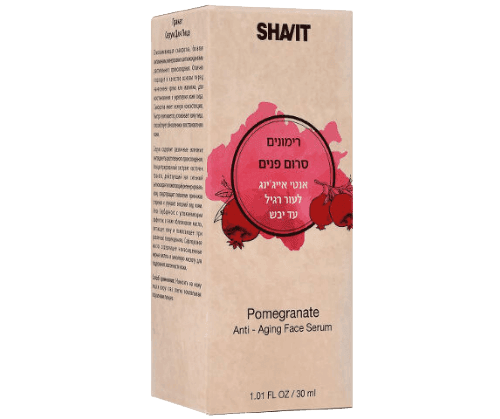 שביט | סרום פנים | אנטי אייגינג | לעור רגיל עד יבש | עם תמצית רימונים | מכיל 30 מל | Shavit
