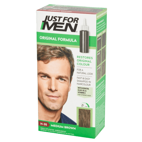צבע לשיער | לגבר H-35 חום | מדיום גסט פור מן | Just For Men