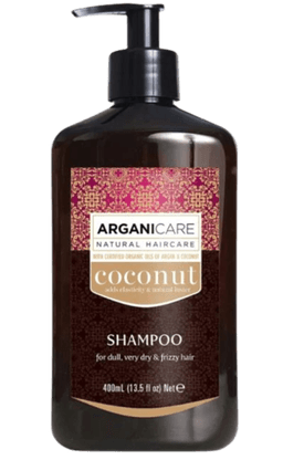 שמפו קוקוס | מעושר בשמנים אורגניים יקרים | מנקה ומעניק | מבית ארגניקר | 400 מל ארגני קר | ARGANICARE