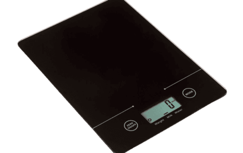 משקל דיגיטלי | למטבח | גימור זכוכית | כפתורי מגע | מודד ביחידות משקל ונפח