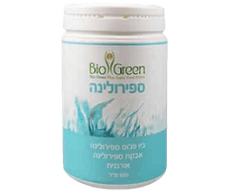 אבקת ספירולינה אורגנית | מכיל 500 גרם | ללא חומרים משמרים | ביו גרין | Bio Green