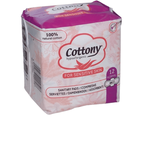 תחבושות עם כנפיים לספיגה רגילה | 12 יחדיות | Cottony