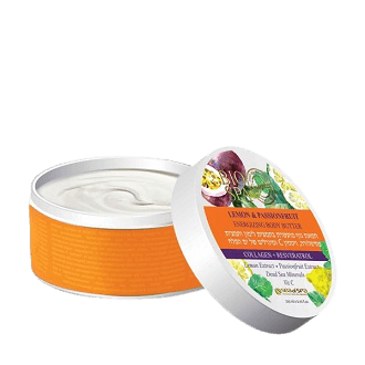 חמאת גוף | מכיל 250 מל | לימון ופסיפלורה | מינרלים מים המלח | סי אוף ספא | Sea Of Spa