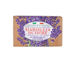 סבון מוצק טבעי בניחוח לבנדר Marsiglia In Fiore Vegetal Soap - Lavender