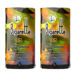 מבצע זוגי | טבק ללא ניקוטין בטעם תפוח ביגארט | מכיל 40 גרם ביגארט | Bigarette