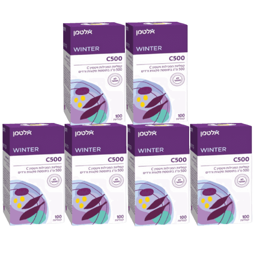 מבצע שישיה | ויטמין C 500 | לא חומצי | מכיל 600 קפליות | מבית אלטמן אלטמן | ALTMAN