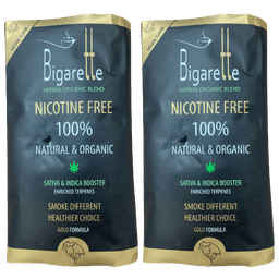 מבצע זוגי תחליף טבק ללא ניקוטין | סדרת GOLD FORMULA | מכיל 20 גרם | ביגארט | Bigarette