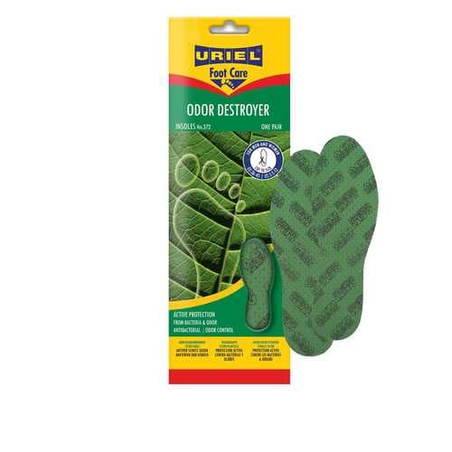 רפידות נגד ריחות לא נעימים לכל סוגי הנעליים | אנטי בקטריאלי | מכיל 6-8 פחם פעיל מוחדר | במידה 36-46 לגזירה לפי מידת הנעל אוריאל | URIEL