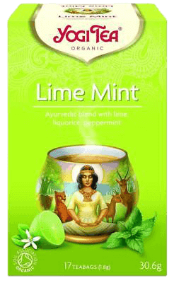 חליטת פירות וצמחים אורגנים עם ליים ונענע | מכיל 17 שקיקים | yogi tea