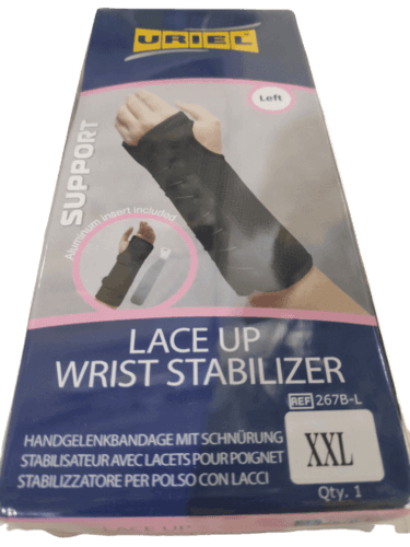 מייצב לשורש כף היד עם שרוכים | יד שמאל | ITEM 267LB | מידה XXL | אוריאל אוריאל | URIEL