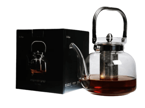 קנקן תה קפה | עם מסנן איכותי | מכיל 1800 מל | tea shape