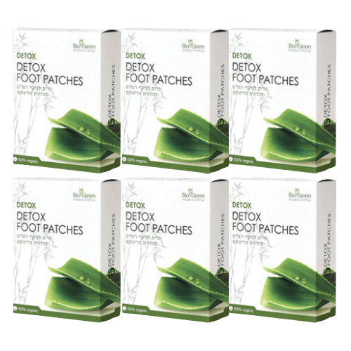 מארז שישיה | פדים לניקוי רעלים מהדורת הדיטוקס | 100 אורגני | BIO GREEN | ביו גרין | Bio Green