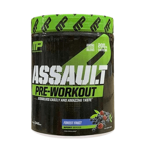 פרי וורקאוט | מאסל פארם אסולט | בטעם פירות יער | תוסף תזונה | כשר פרווה | מכיל 345 גרם