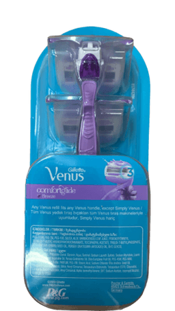 גילט ונוס | סכין גילוח | ידית אחיזה פלוס 2 סכינים