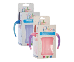 מתאים לגיל 6 חודשים | מכסה היגייני | הכוס הראשונה שלי | נוחה לאחיזה | עם מנגנון אף טיפה | כחול | פיה רכה | ללא ביספנול A חורי | Churi