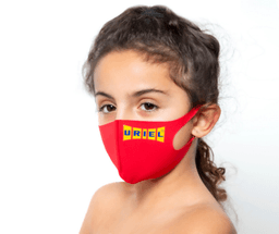 מסכת נשימה לפנים מנדפת זיעה מבד לייקרה רב שימושית אלה לילדים | אוריאל | URIEL