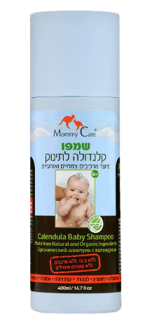 שמפו קלנדולה אורגני לתינוק | 400 מל מאמי קר | Mommy Care