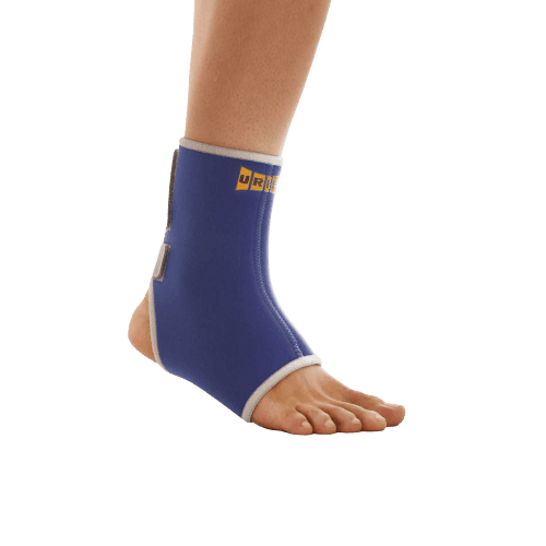 מגן קרסול אלסטי איכותי נעים למגע מתאים לשימוש יומיומי עשוי ניאופרן להחלמה מהירה עם עקב פתח | מידה S אוריאל | URIEL