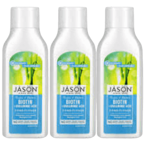 מבצע שלישיה | JASON | שמפו ביוטין | הביוטין וויטמין B5 מעניקים חיות חיוניות וגמישות | 473 מל | גייסון גייסון | JASON