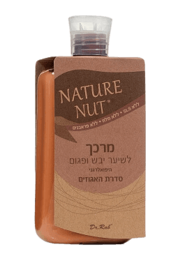 מרכך היפואלרגני לשיער יבש ופגום סדרת האגוזים | מכיל 400 מל | Nature Nut