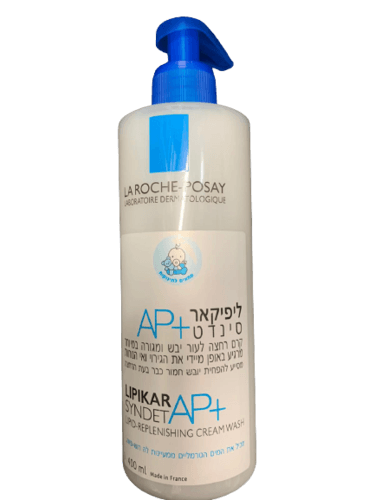 ליפיקאר סינדט AP | קרם רחצה לעור יבש ומגורה במיוחד | מתאים לתינוקות | מכיל 400 מל | לה רוש פוזה | LA ROCHE POSAY