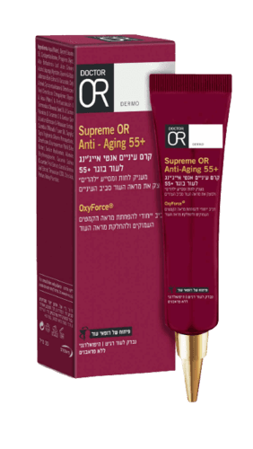 קרם עיניים אנטי אייגינג | לעור בוגר 55 | Supreme OR | מכיל 30 מל | דר עור | Doctor Or