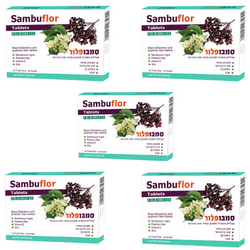 סמבופלור הדס | 150 טבליות | מבצע חמישיה | סמבוק שחור | וסיב פרוביוטי | פלוריש הדס | Floris Hadas