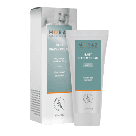קרם החתלה לתינוקות | על בסיס צמח הפוליגונום | מורז | מכיל 100 גרם מורז | Moraz
