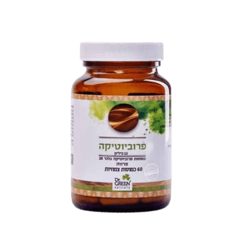 פרוביוטיקה | 12 ביליון | מכיל 60 כמוסות צמחיות | עם תערובת חיידקים פרוביוטיים | תוסף תזונה | דר גרין | Dr Green