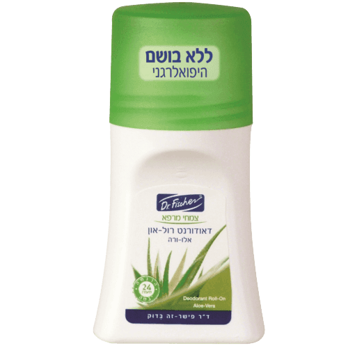 דאודורנט רול-און | צמחי מרפא | אלוורה | ללא אלכוהול | אנטי פרספירנט | מכיל 70 גרם | דר פישר | Dr Fischer