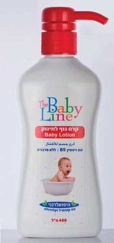 קרם גוף לתינוק | מכיל 400 מל | היפואלרגני
