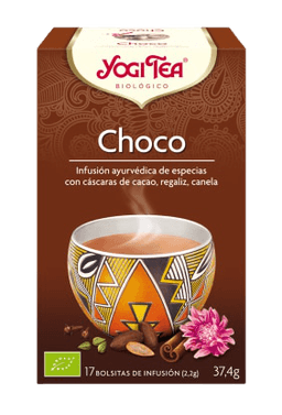 יוגי טי תה עם צמחים להכנת משקה חליטת פירות וצמחים אורגנים קקאו | 17 שקיקים Yogi tea