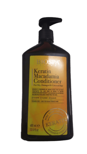 מרכך קרטין ומקדוניה | לשיער יבש ופגום | 400 מל | ביו ספא | BIO SPA