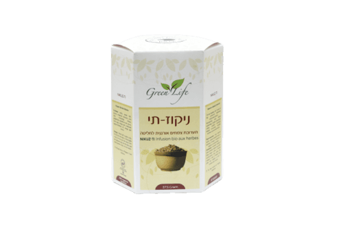 ניקוז תי | תערובת צמחים אורגנית לחליטה | 25 שקיקים | גרין לייף | Green Life