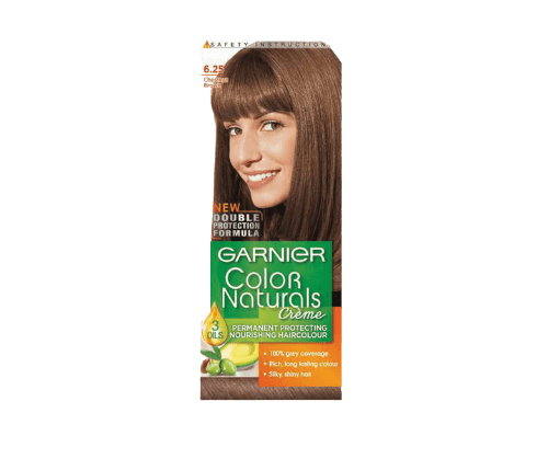 צבע לשיער קבוע המזין ומטפח את השיער - 625 חום אגוז - 20 תוספת מסכת הזנה לטיפוח השיער גרנייה | Garnier