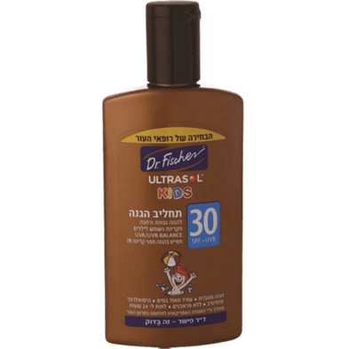 אולטרסול | תחליב קידס | SPF30 | מכיל 125 מל דר פישר | Dr Fischer