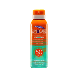 ספרי שקוף להגנה מקרני השמש | מסנן קרינה SPF 50 להגנה מירבית | עמיד במים | 100 מל Sun Care