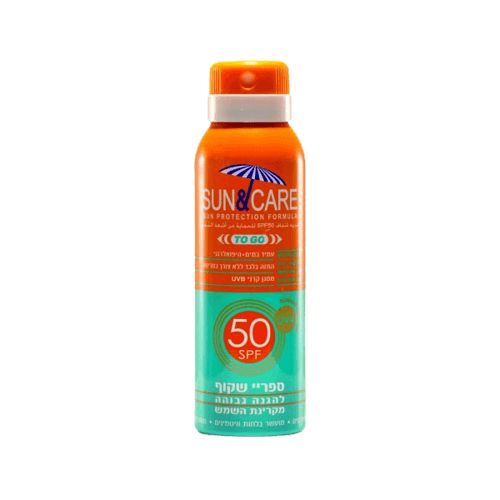 ספרי שקוף להגנה מקרני השמש | מסנן קרינה SPF 50 להגנה מירבית | עמיד במים | 100 מל Sun Care