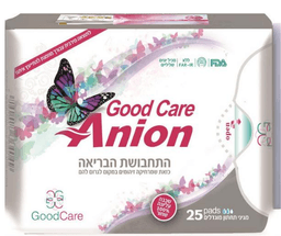 מגיני תחתון מוגדלים 25 יח - GOOD CARE ANION גוד קר | Good Care