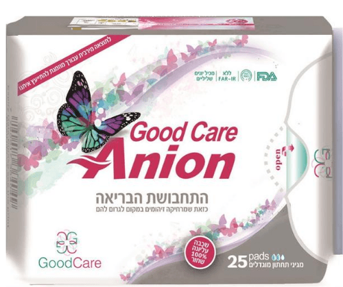 מגיני תחתון מוגדלים 25 יח - GOOD CARE ANION גוד קר | Good Care