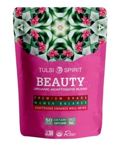 אבקת ביוטי | מכיל 100 גרם | תערובת אדפטוגנים באבקה | טולסי ספיריט - TULSI SPIRIT פוקה | PUKKA