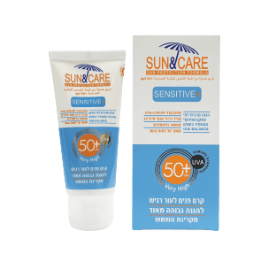 קרם פנים לעור רגיש | להגנה גבוהה מאוד | מכיל 60 מל | Sun Care