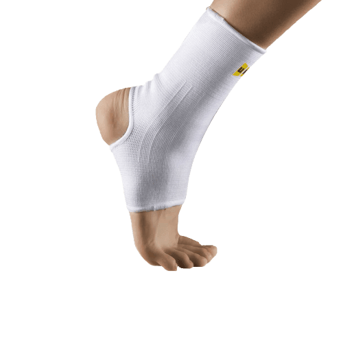 מגן קרסול אלסטי איכותי נעים למגע מתאים לשימוש יומיומי המסייע בהקלה בכאבים והורדת נפיחות בקרסול | צבע לבן |מידה XL אוריאל | URIEL