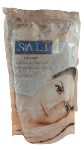 מלח אמבט טבעי | Lavender | מים המלח | מכיל 500 גרם | סי אוף ספא | Sea Of Spa