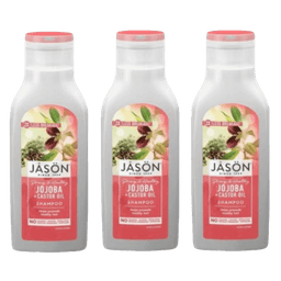 מבצע שלישיה | גייסון | שמפו חוחובה מנקה בעדינות ומזין את השיער | שמן קיק לשיער חזק ובריא | מכיל 473 מל | JASON גייסון | JASON