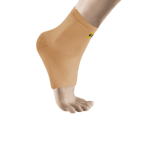 מגן קרסול אלסטי איכותי נעים למגע מתאים לשימוש יומיומי המסייע בהקלה בכאבים והורדת נפיחות בקרסול | עם עקב סגור | מידה M אוריאל | URIEL